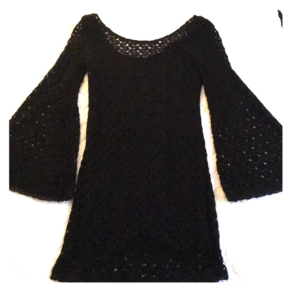 Free People Bell Sleeve Lace Dress